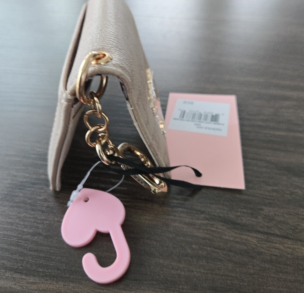 Juicy Couture Café Card Case Key Fob • Gold Logo - Picture 7 of 11